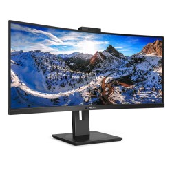 MONITOR PHILIPS 34", multimedia, VA, UWQHD (3440 x 1440), Wide, curbat, 500 cd/mp, 4 ms, HDMI, DisplayPort, "346P1CRH/00" (timbr