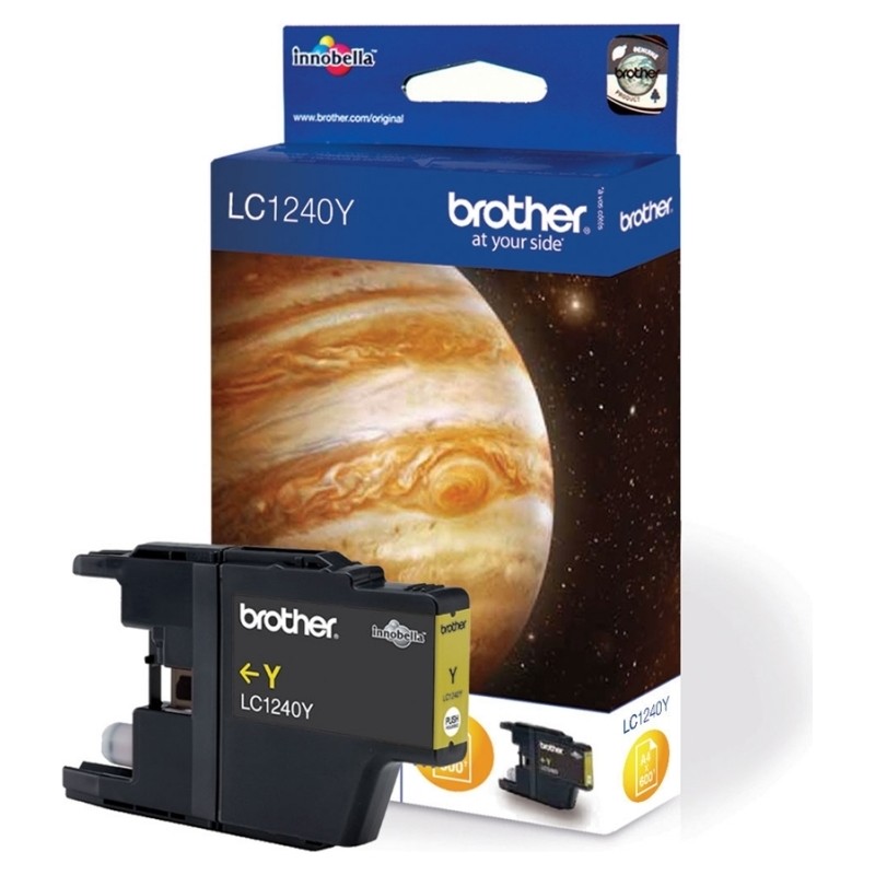Cartus Cerneala Original Brother Yellow, LC1240Y, pentru DCP-J525W|J725|J925|MFC-J430|J625|J5910|J6510|J6910, 600, (timbru verde