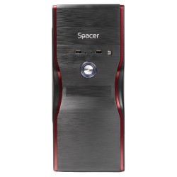 CARCASA SPACER, Middle Tower, ATX, "MERCURY", 450 (230W for 450 Desktop PC), USB 2.0 x 2, Jack 3.5mm x 2, "SPC-MERCURY" (timbru 