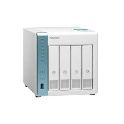 NAS QNAP, desktop, HDD x 4, capacitate maxima 64 TB, memorie RAM 1 GB, RJ-45 (Gigabit) x 2, porturi USB 3.2 x 3, "TS-431K" (timb