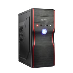 CARCASA SPACER, Middle Tower, ATX, "MERCURY", 450 (230W for 450 Desktop PC), USB 2.0 x 2, Jack 3.5mm x 2, "SPC-MERCURY" (timbru 