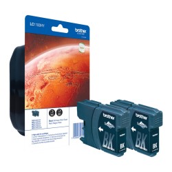 Dual-Pack Original Brother Black, LC1100HYBK, pentru DCP-6690|MFC-5895|MFC-6490|MFC-6890, , (timbru verde 0.15 lei), "LC1100HYBK