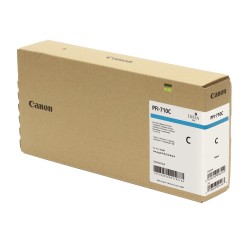 Cartus Cerneala Original Canon Cyan, PFI-710C, pentru IPF TX-2000|TX-3000|TX-4000, 700ml, (timbru verde 0.15 lei),NOPP, "2355C00