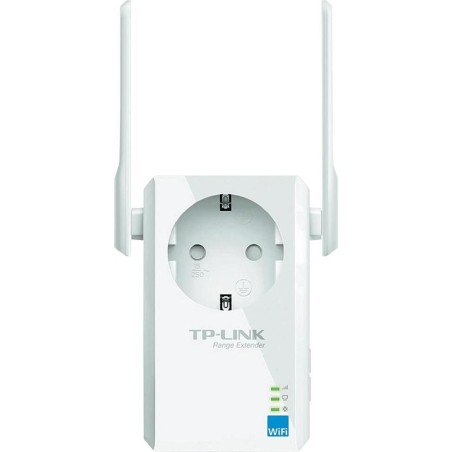 RANGE EXTENDER TP-LINK wireless  300mbps, 1 port 10/100Mbps, 2 antene externe, 2.4GHz, + extra priza "TL-WA860RE" (timbru verde 