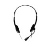 CASTI  Spacer, cu fir, standard, utilizare multimedia, call center, microfon pe brat, conectare prin Jack 3.5 mm x 2, negru, "SP