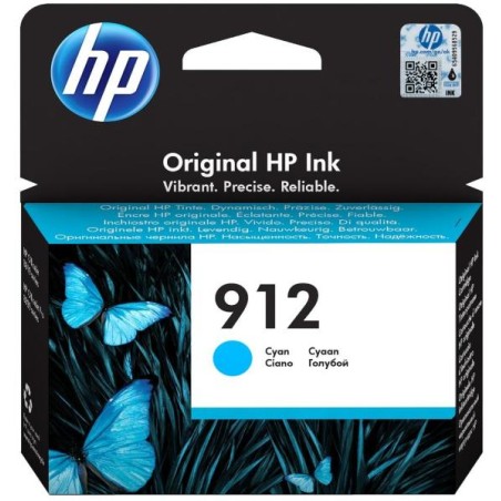 Cartus Cerneala Original HP Cyan, nr.912, pentru OfficeJet 8013|8023, 0.315K, (timbru verde 0.15 lei), "3YL77AE"