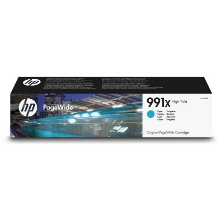 Cartus Cerneala Original HP Cyan, nr.991X, pentru PageWide 750|772|777, 16K, (timbru verde 0.15 lei), "M0J90AE"