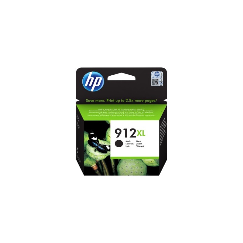 Cartus Cerneala Original HP Black, Nr.912XL, pentru OfficeJet 8013|8023, 0.825K, (timbru verde 0.15 lei), "3YL84AE"