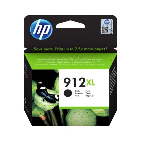 Cartus Cerneala Original HP Black, Nr.912XL, pentru OfficeJet 8013|8023, 0.825K, (timbru verde 0.15 lei), "3YL84AE"