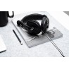 CASTI  Spacer, cu fir, standard, utilizare multimedia, microfon pe brat, conectare prin Jack 3.5 mm x 2, negru, "SPK-222", (timb