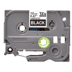 Banda Laminata Original Brother White on Black, TZE335, pentru H105WB|PT-E110VP|D400|D450|D600VP|E300VP|E550WVP|H110|H500|P700|P