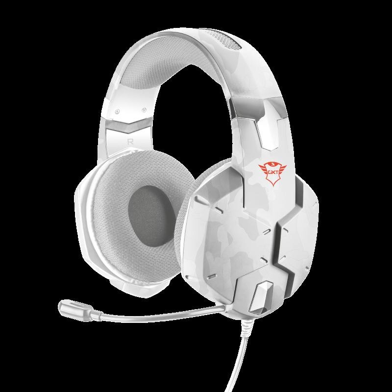 CASTI Trust, "GXT 322W Carus", cu fir, gaming, utilizare multimedia, smartphone, microfon pe brat, conectare prin Jack 3.5 mm, J