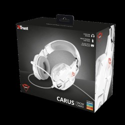 CASTI Trust, "GXT 322W Carus", cu fir, gaming, utilizare multimedia, smartphone, microfon pe brat, conectare prin Jack 3.5 mm, J