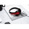 CASTI  Spacer, cu fir, standard, utilizare multimedia, microfon pe brat, conectare prin Jack 3.5 mm x 2, negru / rosu, "SPK-507"