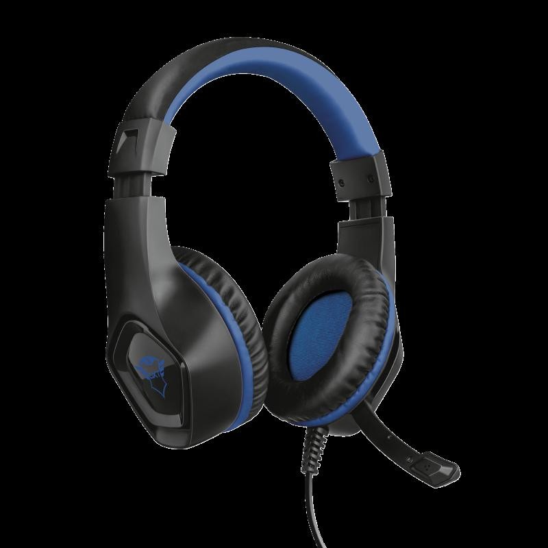 CASTI Trust, "GXT 404B Rana", cu fir, utilizare multimedia, microfon pe brat, conectare prin Jack 3.5 mm, negru, "TR-23309", (ti
