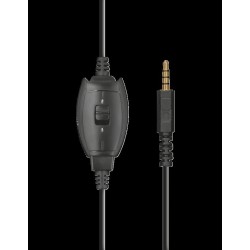CASTI Trust, "GXT 404B Rana", cu fir, utilizare multimedia, microfon pe brat, conectare prin Jack 3.5 mm, negru, "TR-23309", (ti