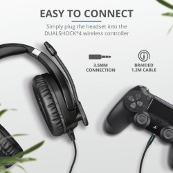 CASTI Trust, "GXT 488 Forze PS4", cu fir, gaming, utilizare multimedia, smartphone, microfon pe brat, conectare prin Jack 3.5 mm