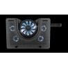 STAND TRUST "GXT 1125 Quno" notebook 17", sita aluminiu, 4 x fan 5cm, 1 x fan 13 cm, LED albastru, negru, "TR-23581" (timbru ver