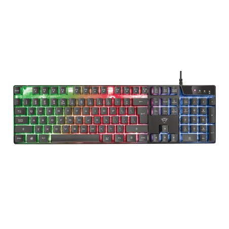TASTATURA TRUST- gaming, "GXT 835 Azor", cu fir, 104 taste, format standard , USB, negru, "TR-23651" (timbru verde 0.8 lei)