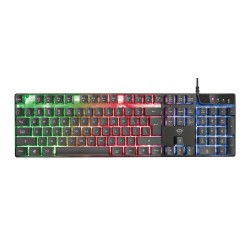 TASTATURA TRUST- gaming, "GXT 835 Azor", cu fir, 104 taste, format standard , USB, negru, "TR-23651" (timbru verde 0.8 lei)