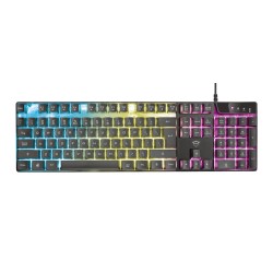 TASTATURA TRUST- gaming, "GXT 835 Azor", cu fir, 104 taste, format standard , USB, negru, "TR-23651" (timbru verde 0.8 lei)