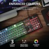 TASTATURA TRUST- gaming, "GXT 835 Azor", cu fir, 104 taste, format standard , USB, negru, "TR-23651" (timbru verde 0.8 lei)