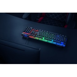 TASTATURA TRUST- gaming, "GXT 835 Azor", cu fir, 104 taste, format standard , USB, negru, "TR-23651" (timbru verde 0.8 lei)
