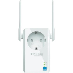 RANGE EXTENDER TP-LINK wireless  300mbps, 1 port 10/100Mbps, 2 antene externe, 2.4GHz, + extra priza "TL-WA860RE" (timbru verde 