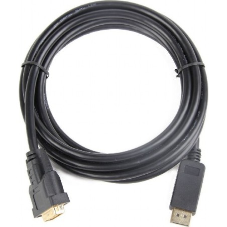 CABLU video GEMBIRD, adaptor DisplayPort (T) la DVI-D DL (T), 1m, rezolutie maxima Full HD (1920 x 1080) la 60Hz, negru, "CC-DPM