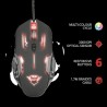 MOUSE TRUST, "GXT 108 Rava", gaming, cu fir, USB, optic, 2000 dpi, butoane/scroll 6/1, iluminare, buton selectare viteza, negru,