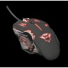 MOUSE TRUST, "GXT 108 Rava", gaming, cu fir, USB, optic, 2000 dpi, butoane/scroll 6/1, iluminare, buton selectare viteza, negru,