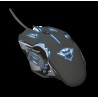 MOUSE TRUST, "GXT 108 Rava", gaming, cu fir, USB, optic, 2000 dpi, butoane/scroll 6/1, iluminare, buton selectare viteza, negru,