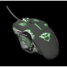 MOUSE TRUST, "GXT 108 Rava", gaming, cu fir, USB, optic, 2000 dpi, butoane/scroll 6/1, iluminare, buton selectare viteza, negru,