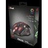 MOUSE TRUST, "GXT 108 Rava", gaming, cu fir, USB, optic, 2000 dpi, butoane/scroll 6/1, iluminare, buton selectare viteza, negru,