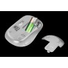 MOUSE TRUST, "Yvi FX", PC sau NB, wireless, 2.4GHz, optic, 1600 dpi, butoane/scroll 4/1, iluminare, buton selectare viteza, alb,