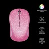 MOUSE TRUST, "Yvi FX", PC sau NB, wireless, 2.4GHz, optic, 1600 dpi, butoane/scroll 4/1, iluminare, buton selectare viteza, roz,