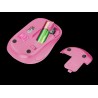 MOUSE TRUST, "Yvi FX", PC sau NB, wireless, 2.4GHz, optic, 1600 dpi, butoane/scroll 4/1, iluminare, buton selectare viteza, roz,