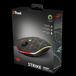 MOUSE TRUST, "GXT 117 Strike", gaming, wireless, 2.4GHz, optic, 1400 dpi, butoane/scroll 6/1, iluminare, buton selectare viteza,