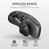 MOUSE TRUST, "Verro Ergonomic", PC sau NB, wireless, 2.4GHz, optic, 1600 dpi, butoane/scroll 6/1, buton selectare viteza, negru,
