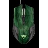 MOUSE TRUST, "GXT 781 Rixa Camo", gaming, cu fir, USB, optic, 3200 dpi, butoane/scroll 5/1, iluminare, butoane programabile, pad
