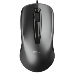 MOUSE TRUST, "Carve", PC sau NB, cu fir, USB, optic, 1200 dpi, butoane/scroll 3/1, , negru, "TR-23733" (timbru verde 0.18 lei)