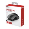 MOUSE TRUST, "Carve", PC sau NB, cu fir, USB, optic, 1200 dpi, butoane/scroll 3/1, , negru, "TR-23733" (timbru verde 0.18 lei)