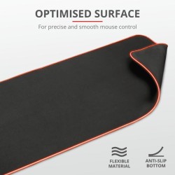Mouse PAD TRUST, "GXT 764 GlideFlex", gaming , cu led, cauciuc si material textil, 930 x 300 x 3 mm, negru, "TR-23395"