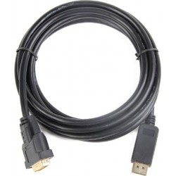 CABLU video GEMBIRD, adaptor DisplayPort (T) la DVI-D DL (T), 1m, rezolutie maxima Full HD (1920 x 1080) la 60Hz, negru, "CC-DPM