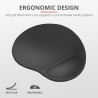 Mouse PAD TRUST, "Bigfoot XL ", cu gel, cauciuc si material textil, 295 x 255 x 19 mm, negru, "TR-23728"