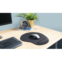 Mouse PAD TRUST, "Bigfoot XL ", cu gel, cauciuc si material textil, 295 x 255 x 19 mm, negru, "TR-23728"