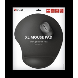 Mouse PAD TRUST, "Bigfoot XL ", cu gel, cauciuc si material textil, 295 x 255 x 19 mm, negru, "TR-23728"
