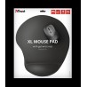 Mouse PAD TRUST, "Bigfoot XL ", cu gel, cauciuc si material textil, 295 x 255 x 19 mm, negru, "TR-23728"