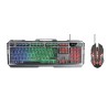 Kit TASTATURA si Mouse TRUST - gaming, "GXT 845 Tural", cu fir, 104 taste, format standard, switch , USB, negru, "TR-22457" (tim