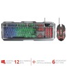 Kit TASTATURA si Mouse TRUST - gaming, "GXT 845 Tural", cu fir, 104 taste, format standard, switch , USB, negru, "TR-22457" (tim